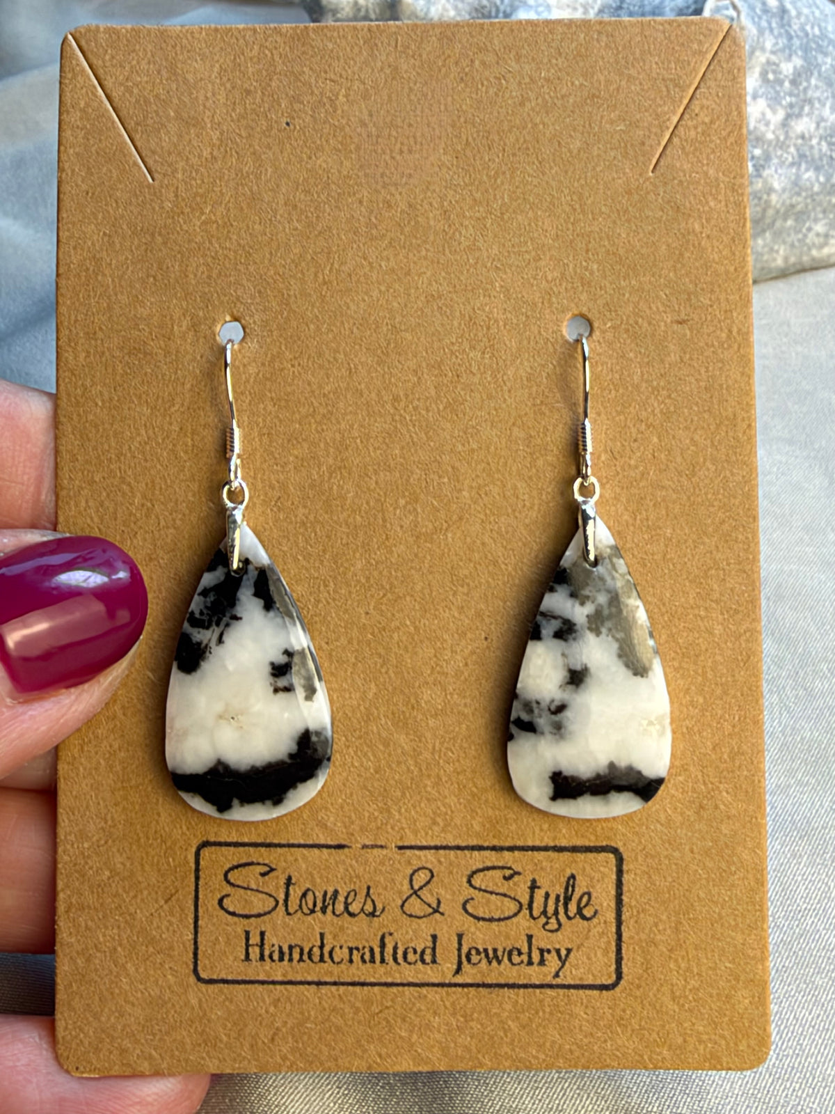 Zebra Jasper Earrings