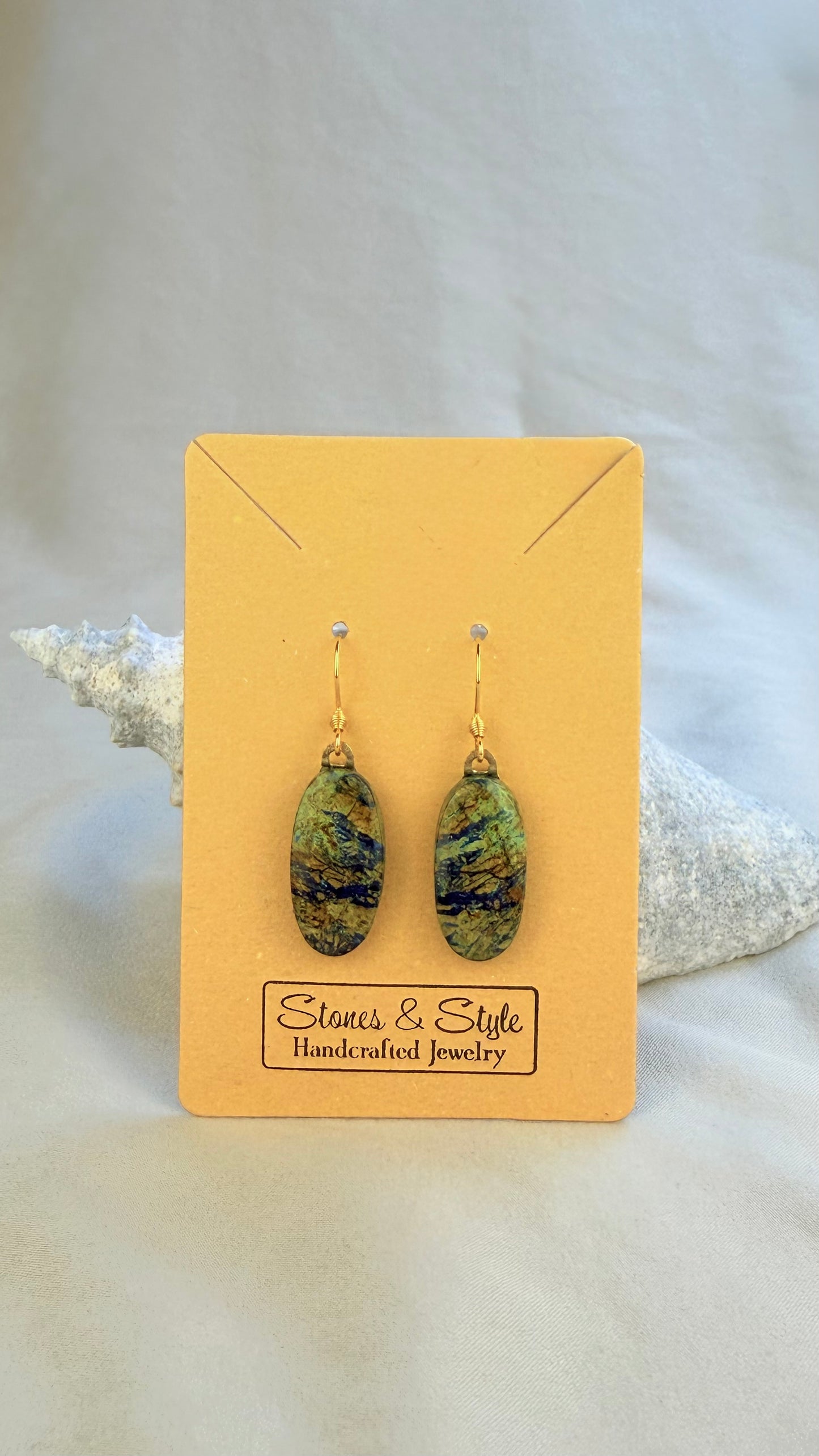 Azurite Malachite Earrings