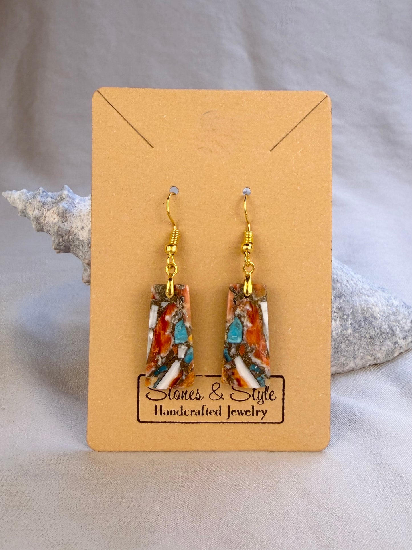 Spiny Oyster Earrings