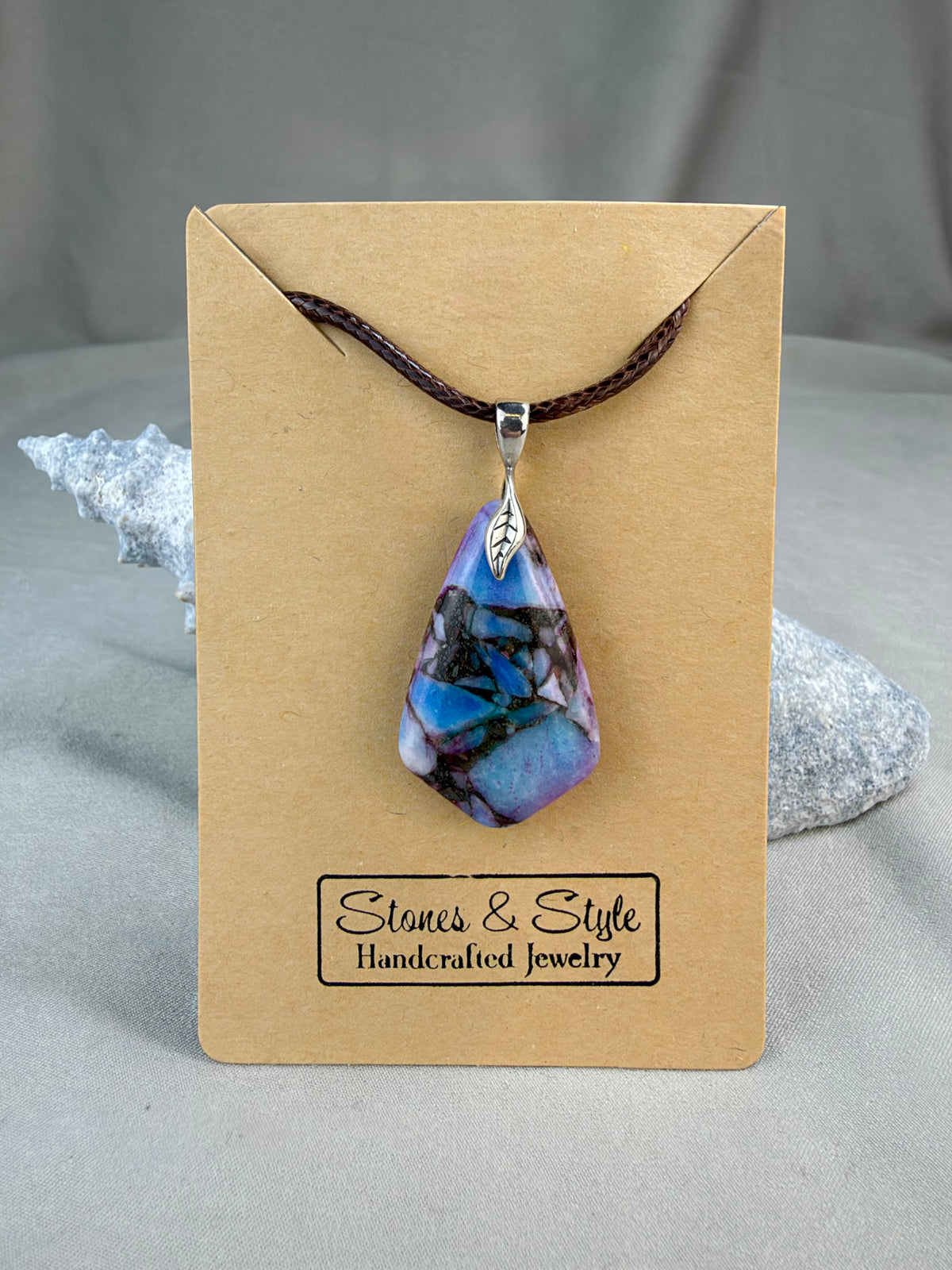 Purple Mojave Pendant Necklace