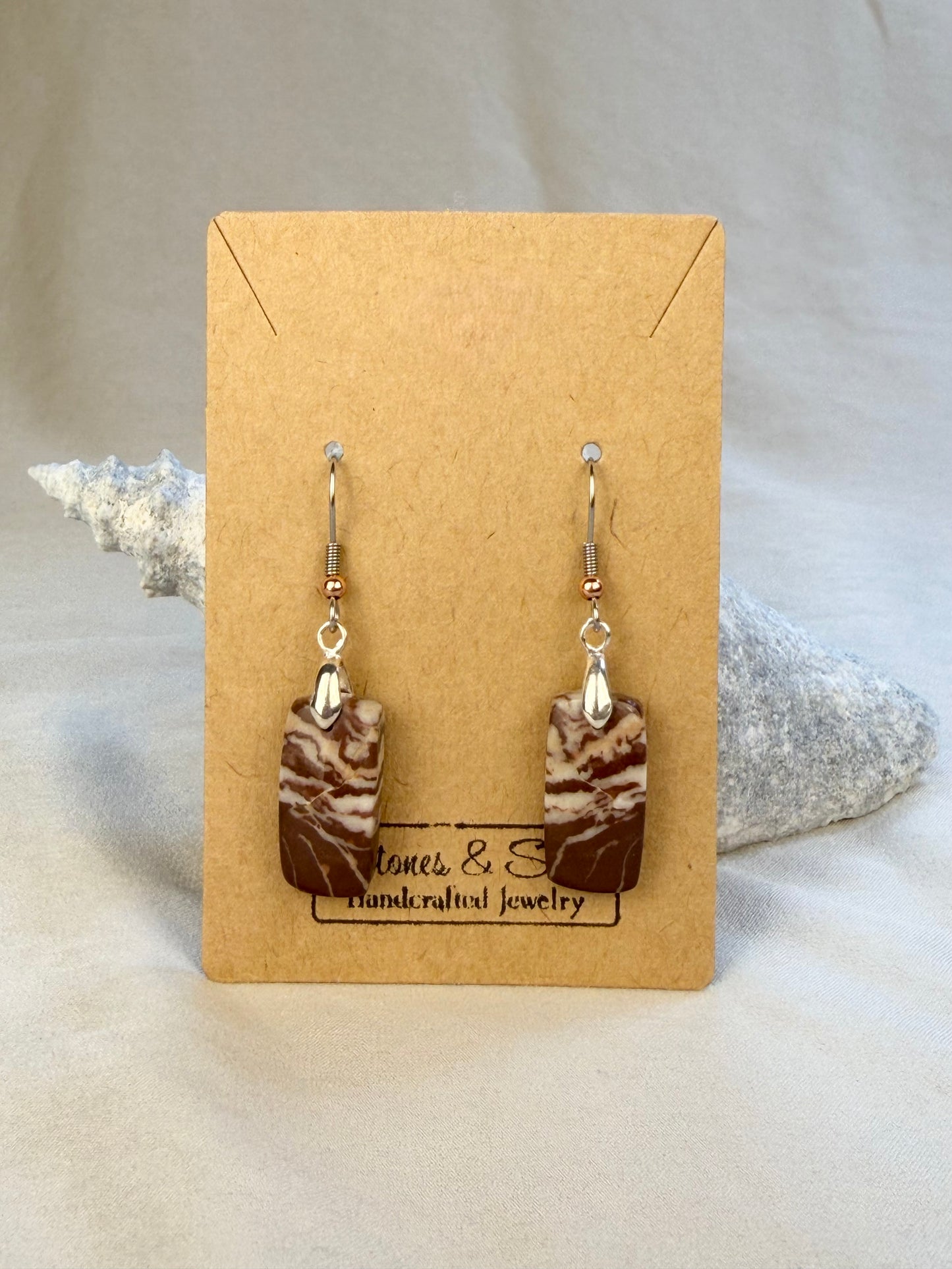 Coffee Mocha Jasper Earrings