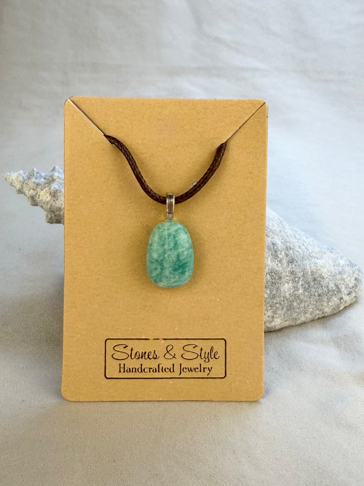 Amazonite Pendant Necklace