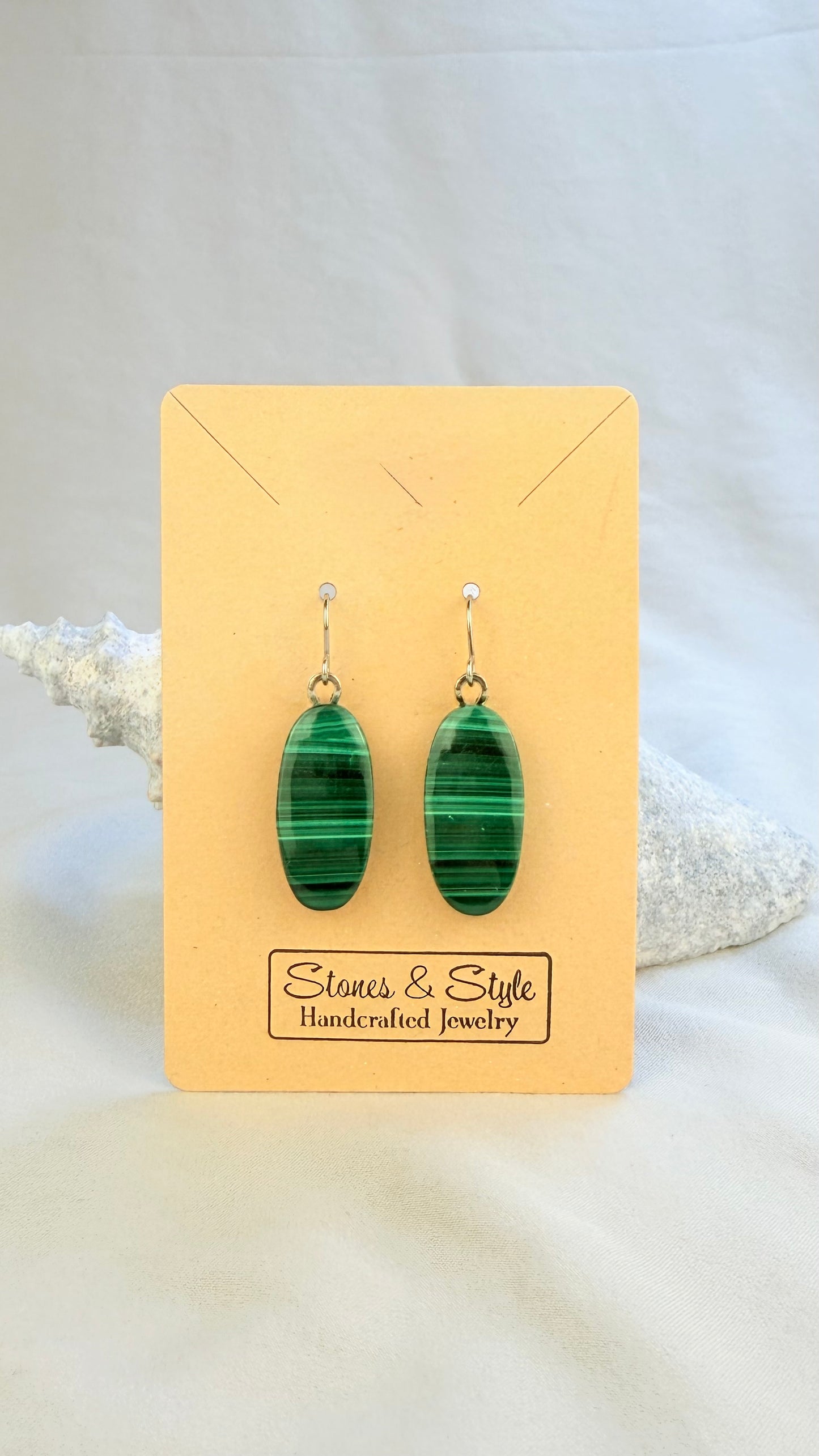 Malachite Earrings