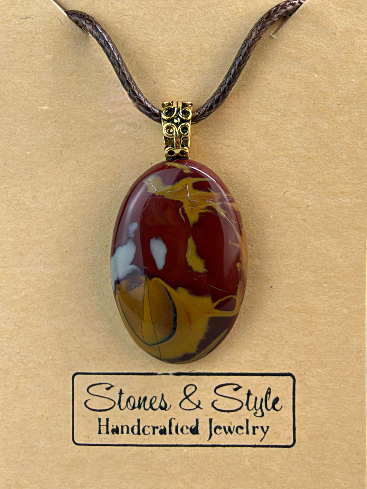 Mookaite Jasper Pendant Necklace