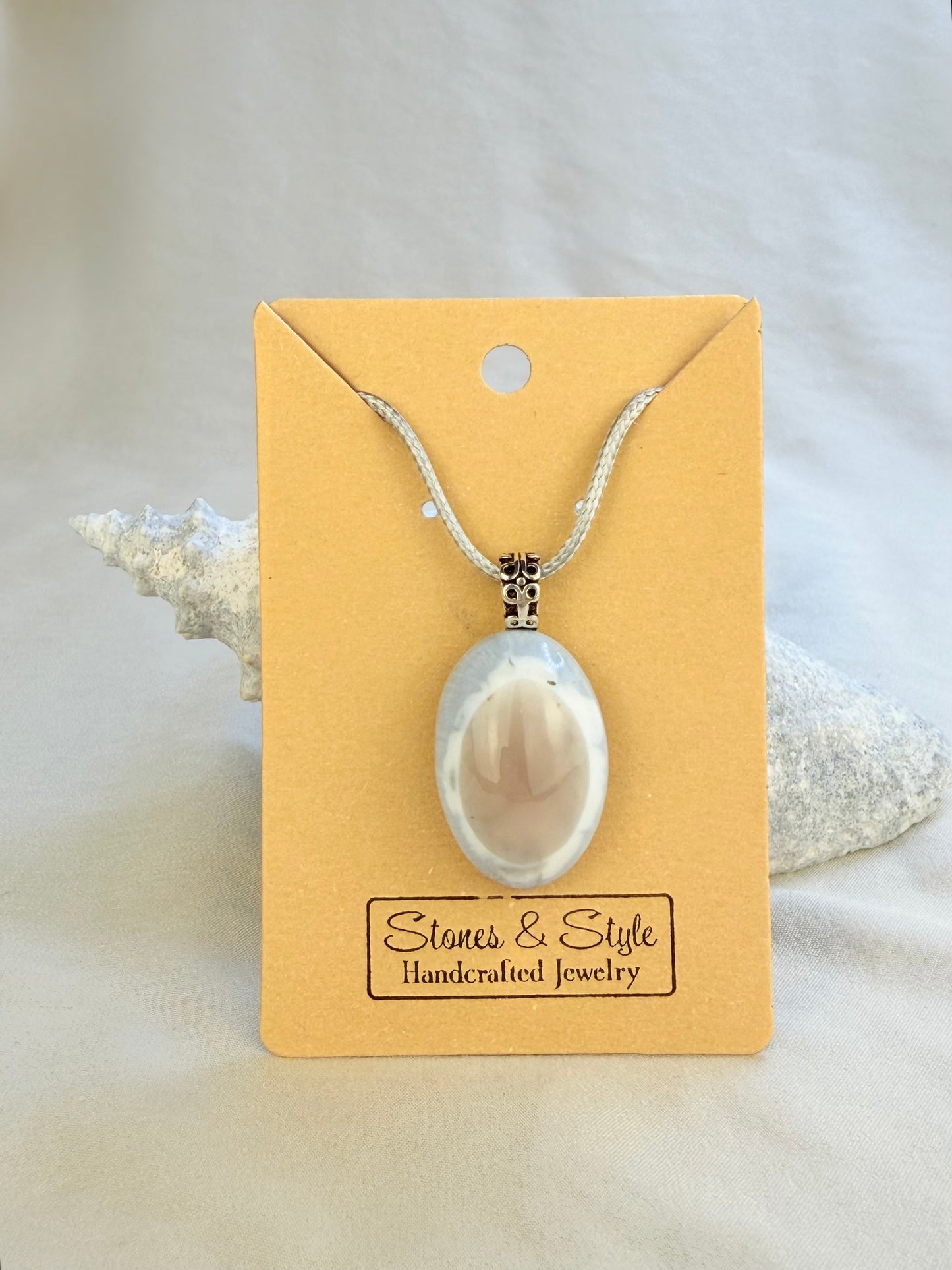 Owyhee Blue Opal Pendant Necklace