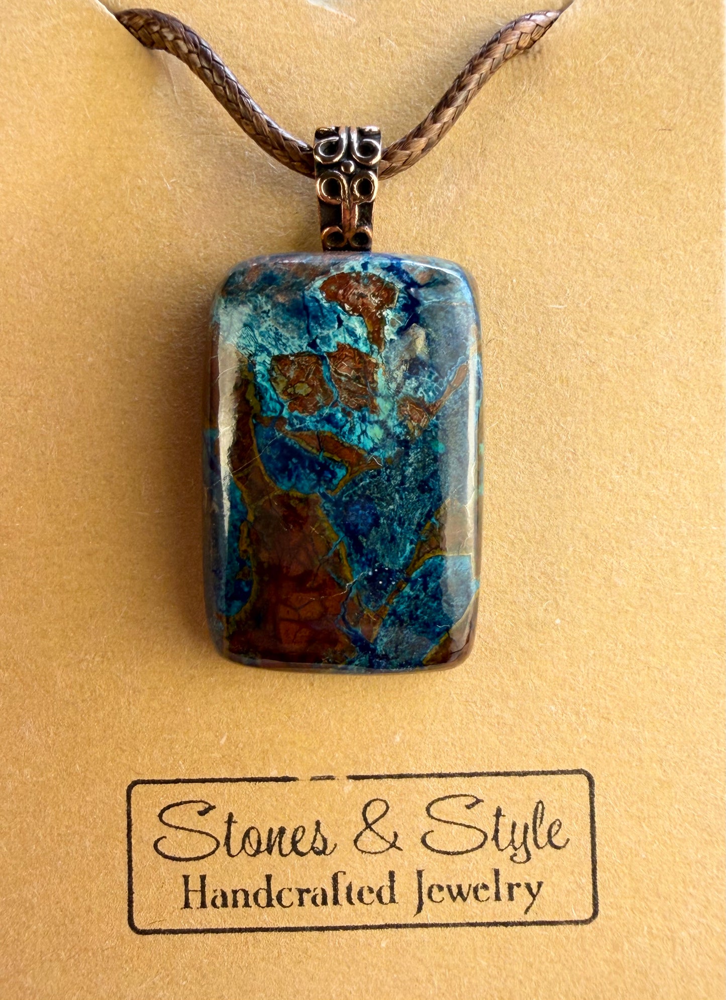 Azurite Pendant Necklace