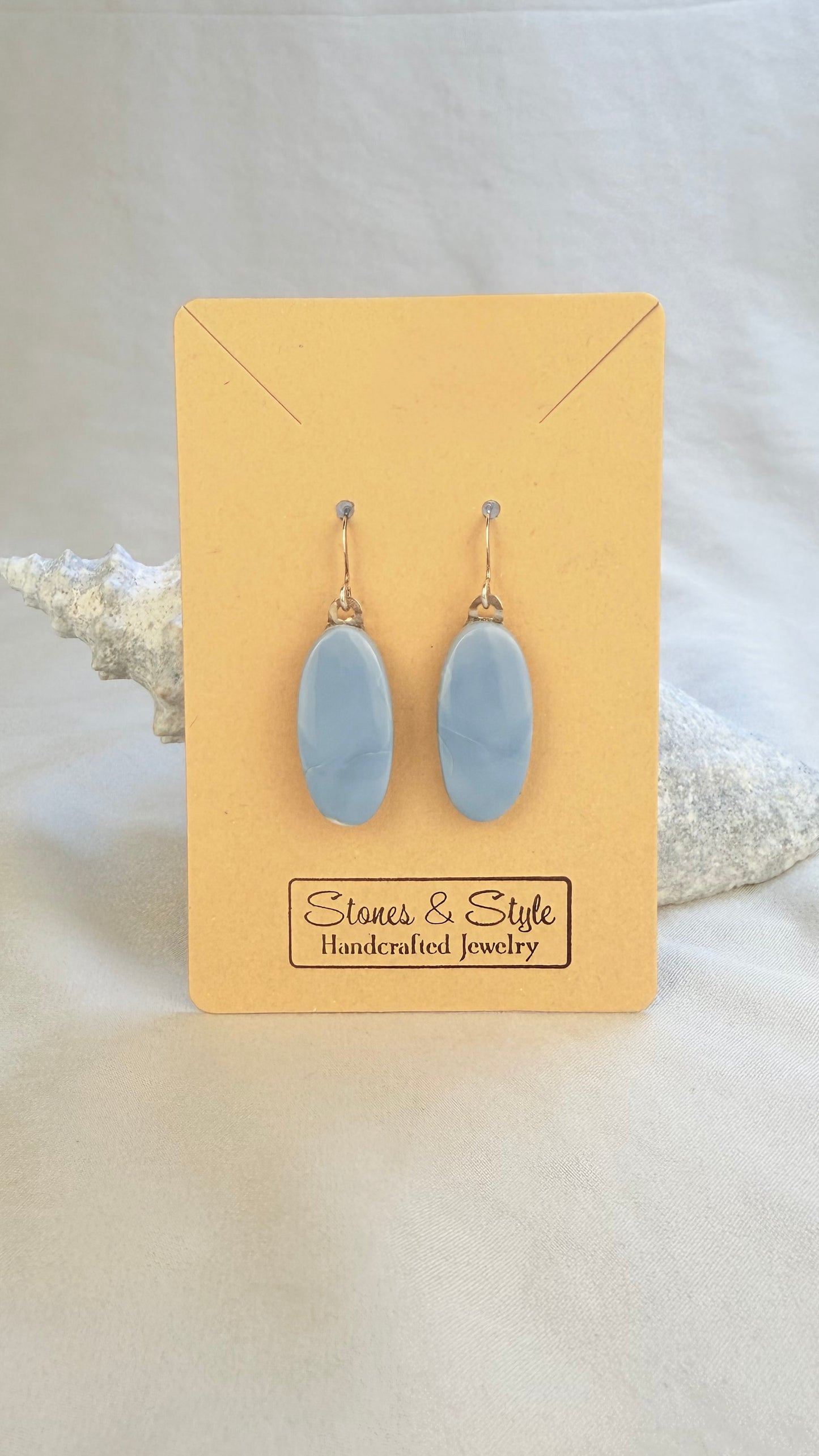 Owyhee Blue Opal Earrings