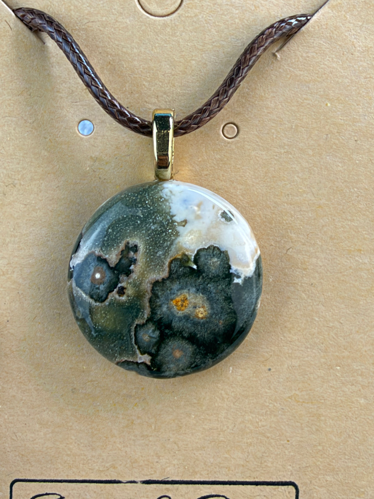 Ocean Jasper Pendant Necklace