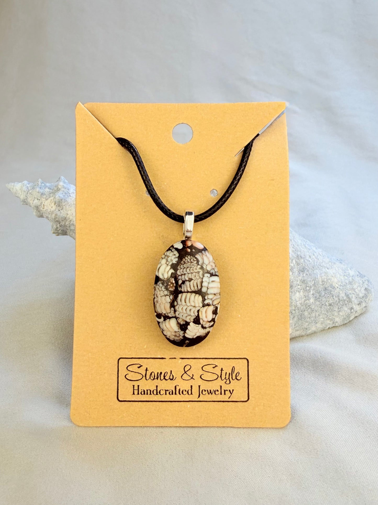 Wrasse Snakeskin Pendant Necklace