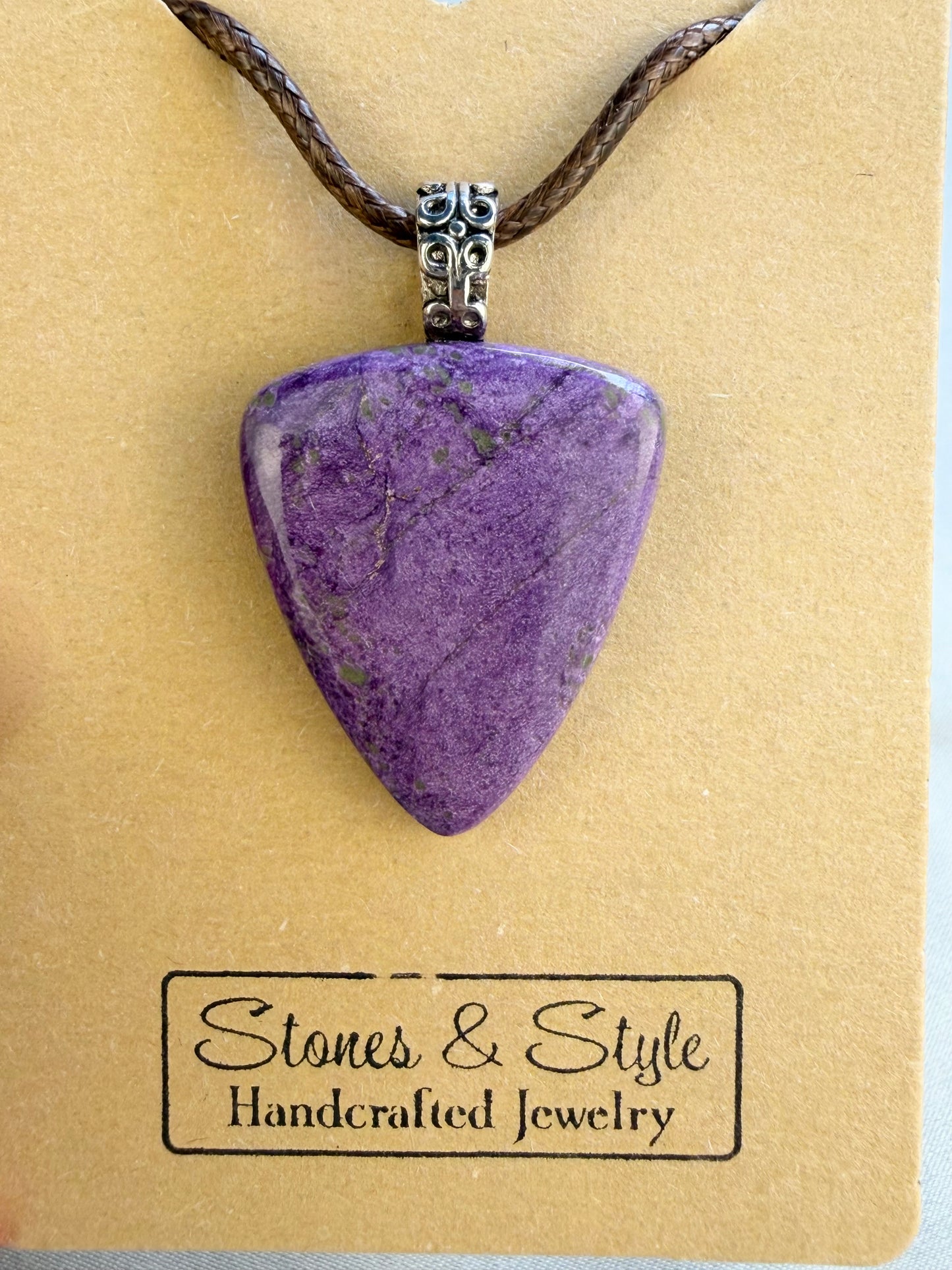 Stichtite Pendant Necklace