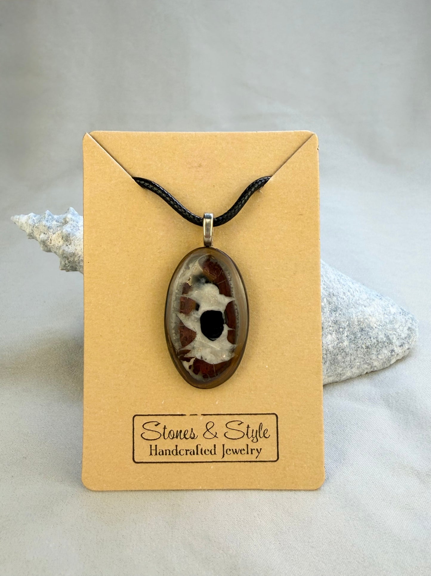Septarian Pendant Necklace