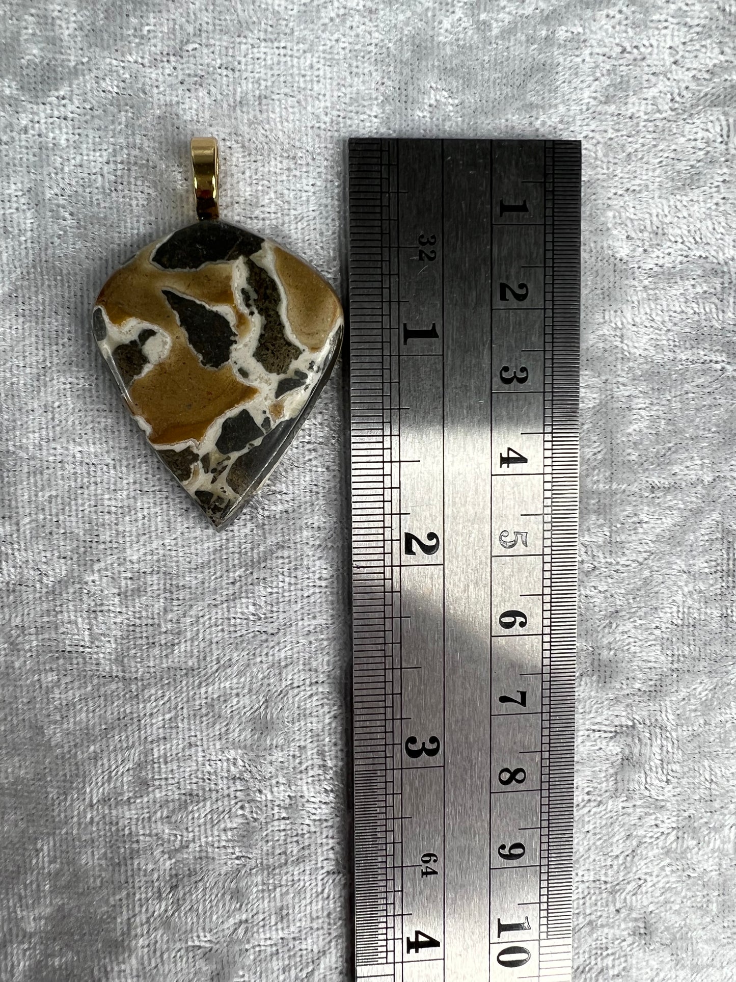 Black Dahlia (Brecciated Jasper) Pendant Necklace