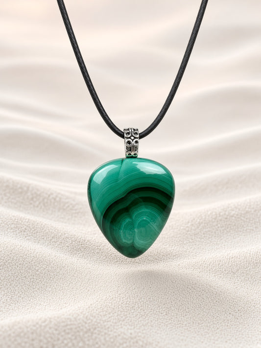 Malachite Pendant Necklace