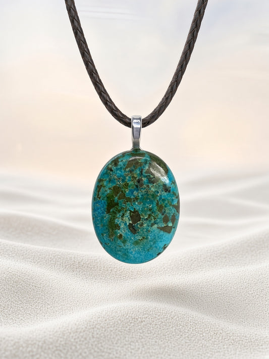 Persian Turquoise Pendant Necklace