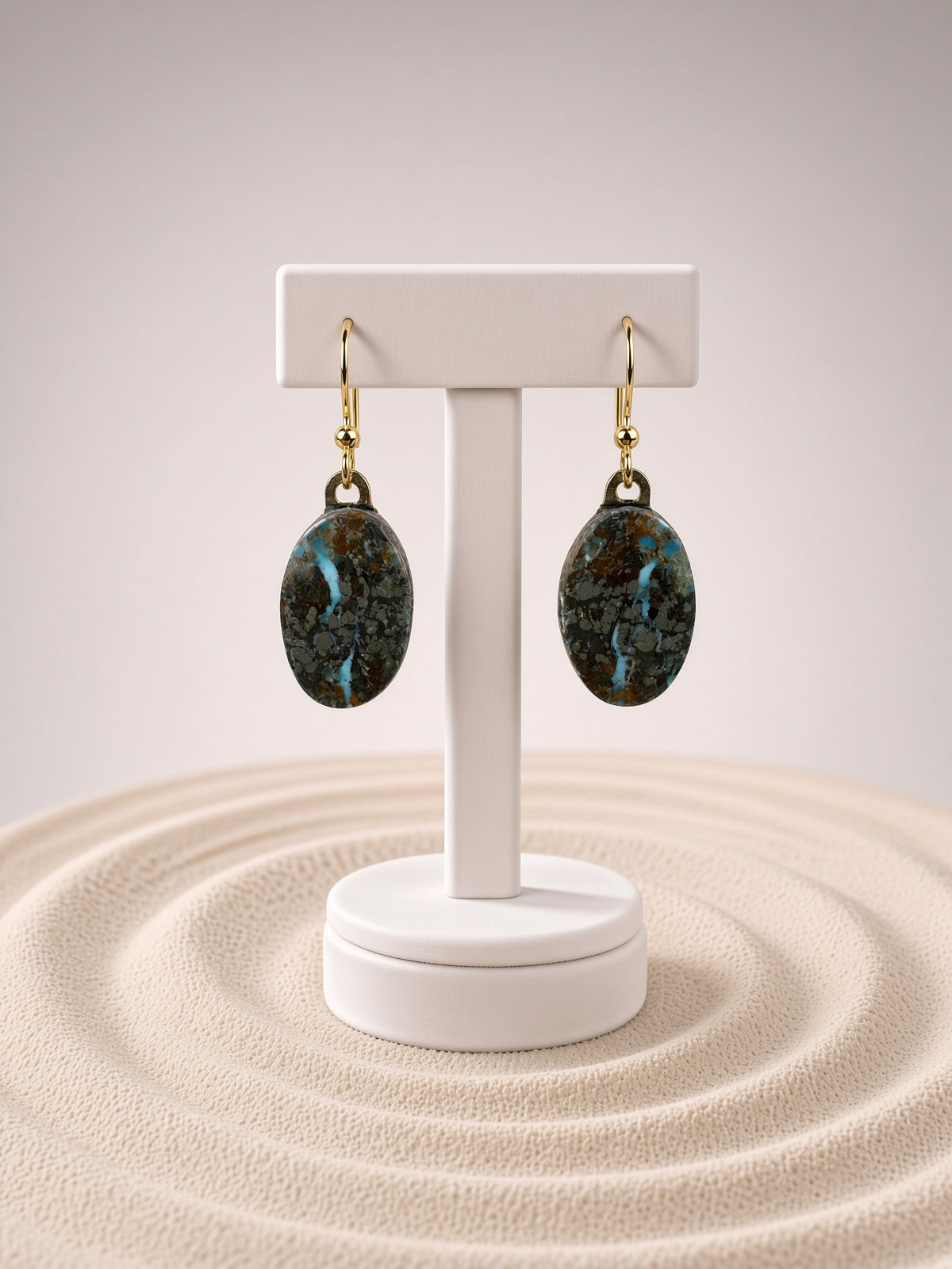 Shattuckite Earrings