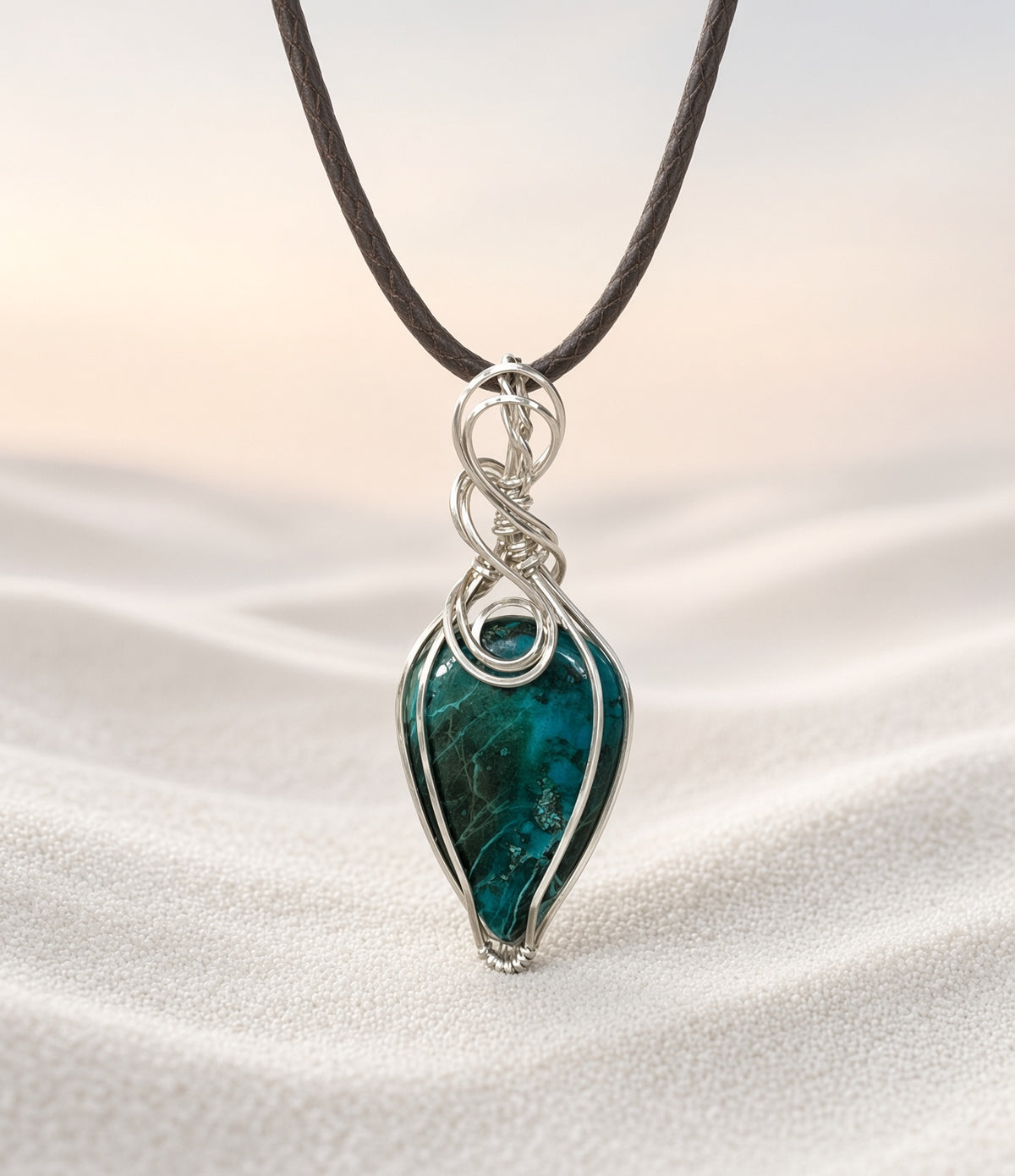 Shattuckite Pendant Necklace