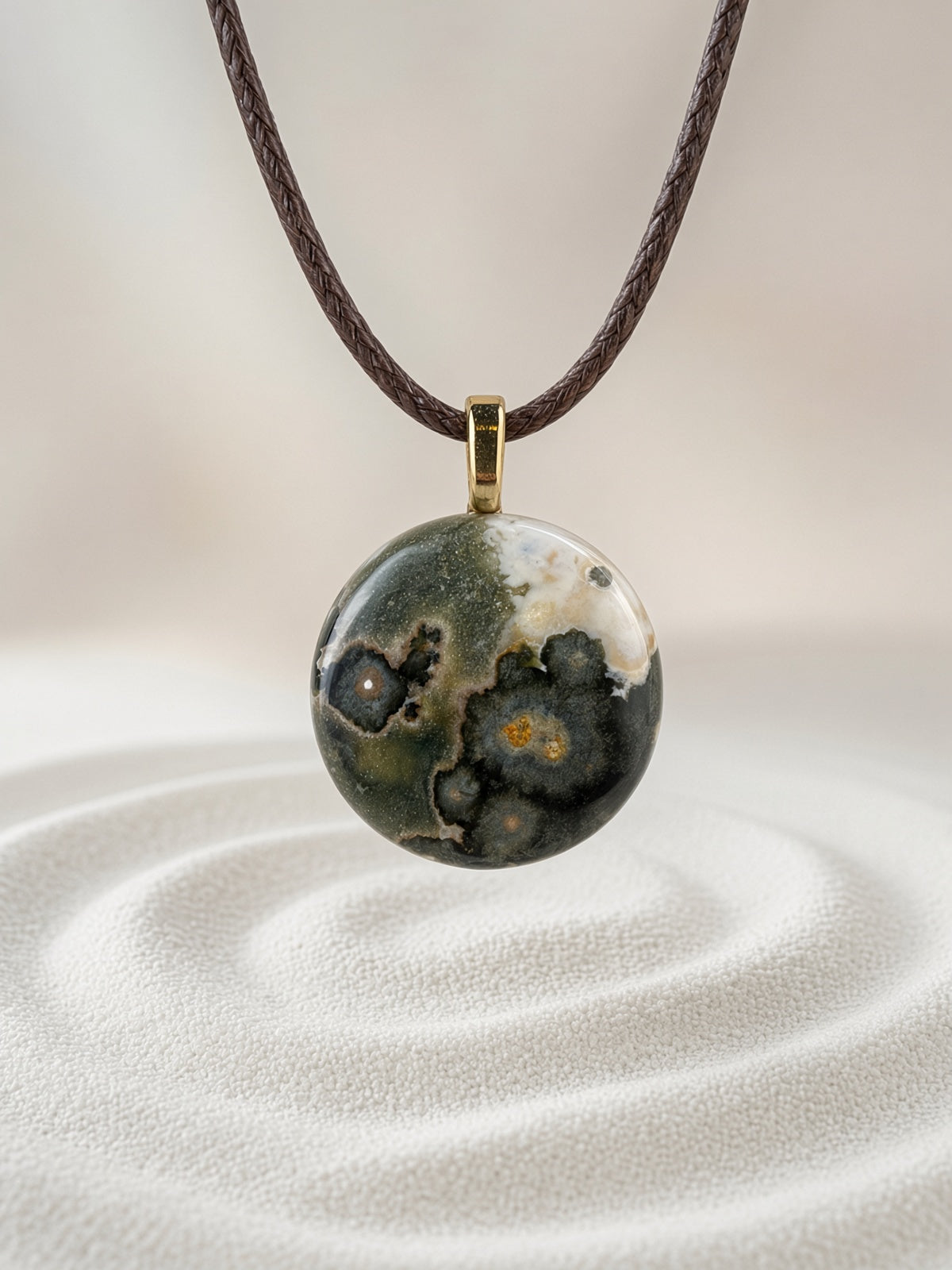 Ocean Jasper Pendant Necklace
