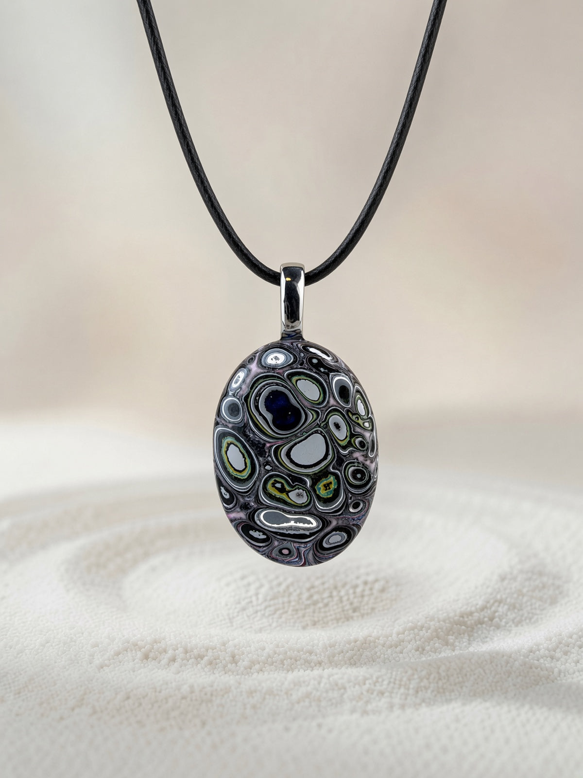 Fordite Pendant Necklace