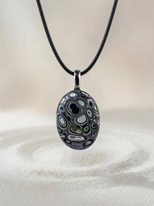 Fordite Pendant Necklace