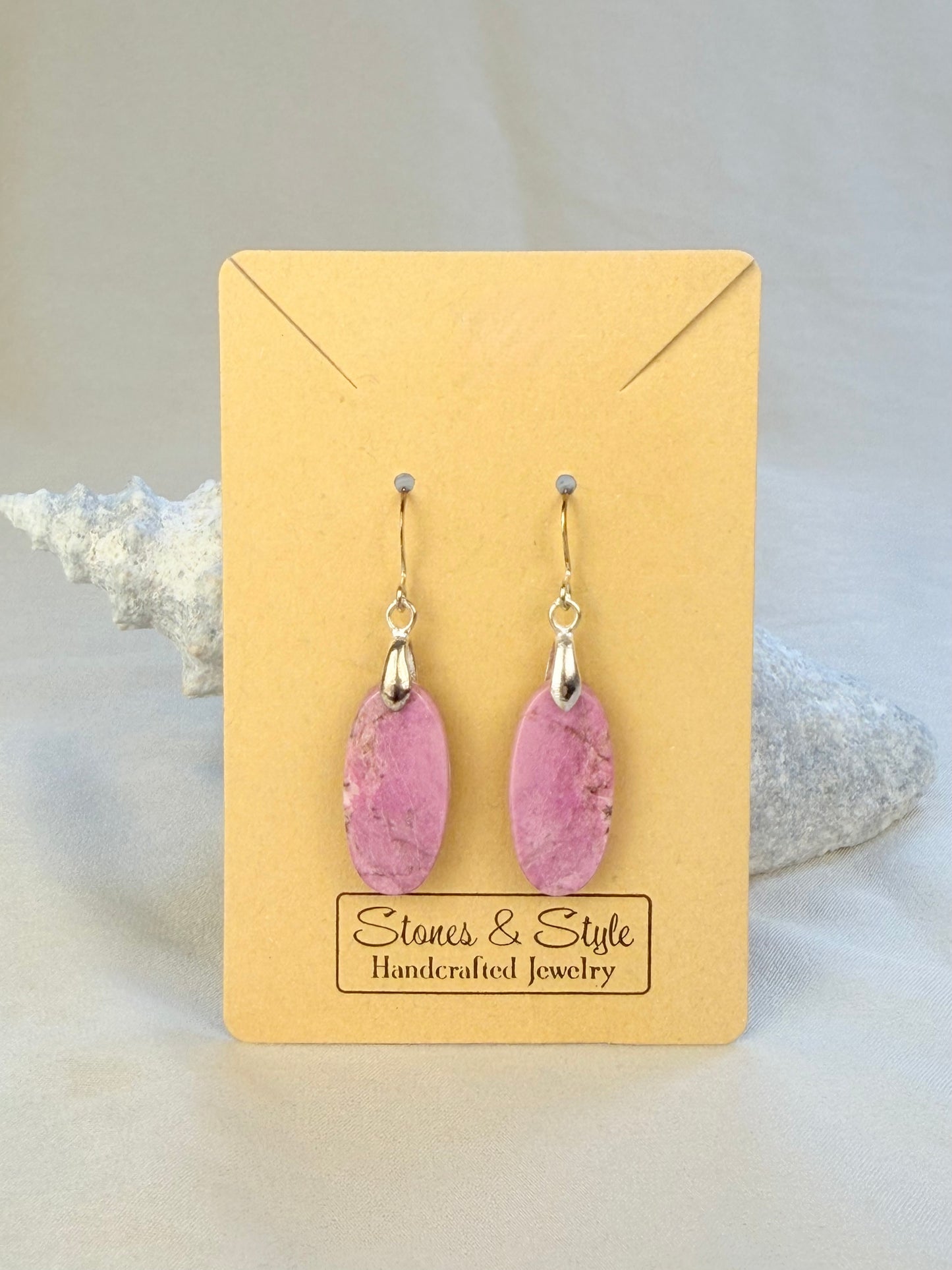 Pink Cobalto Calcite Earrings