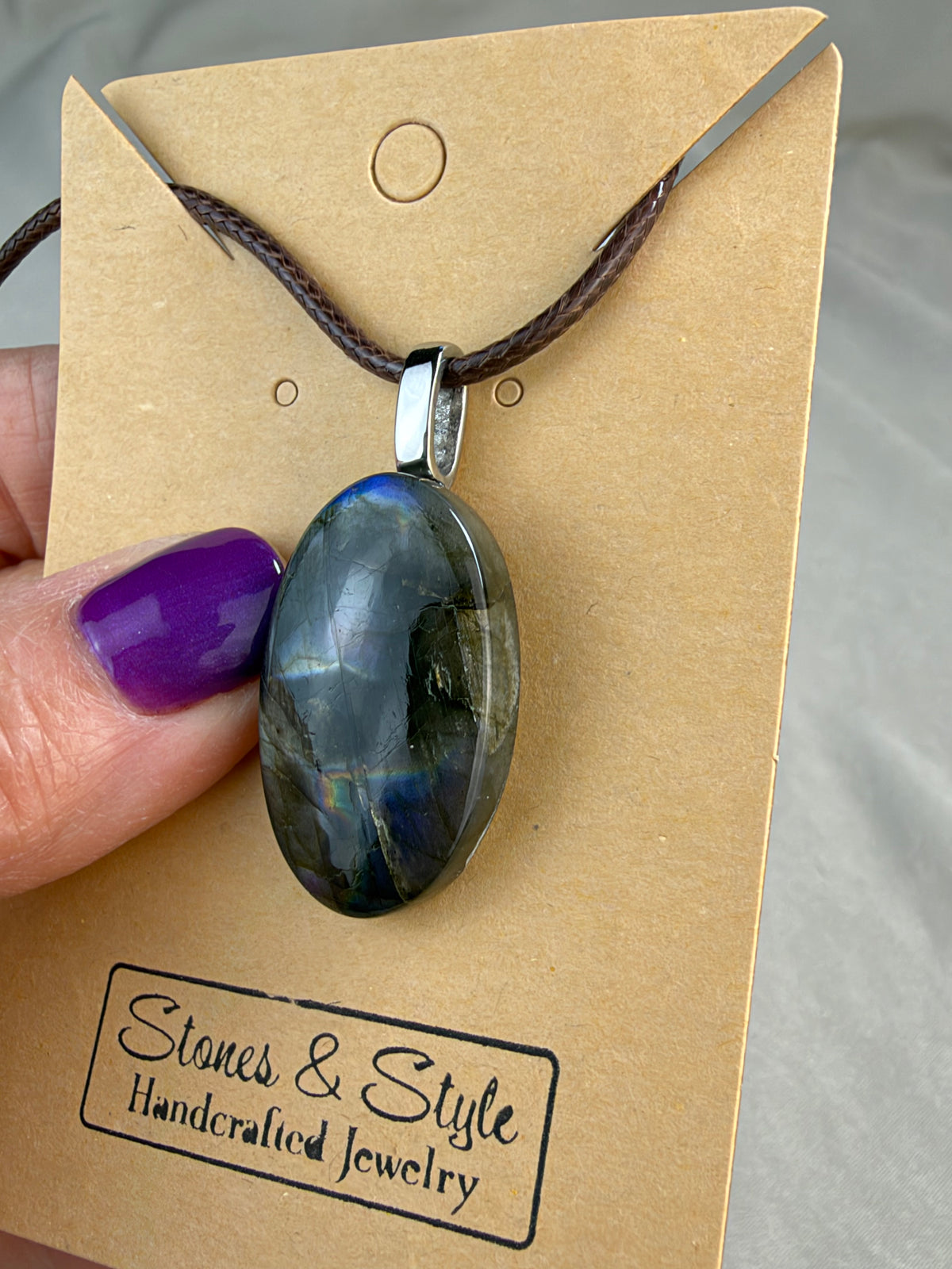 Spectrolite Labradorite Pendant Necklace