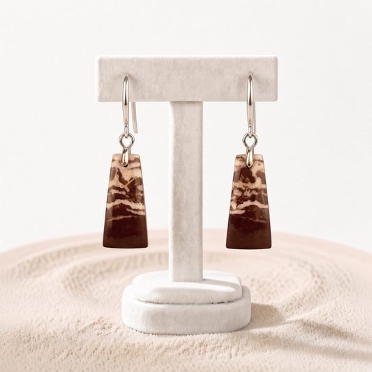 Coffee Mocha Jasper Earrings
