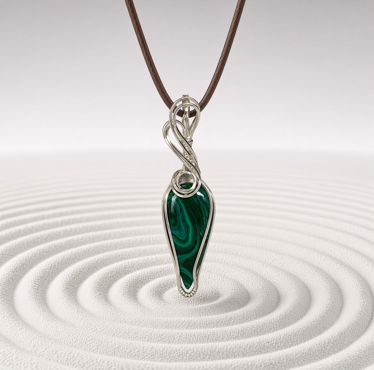 Malachite Pendant Necklace