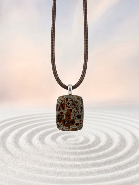 Asteroid Jasper Pendant Necklace