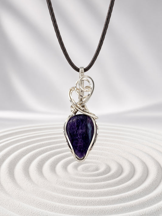 Charoite Pendant Necklace