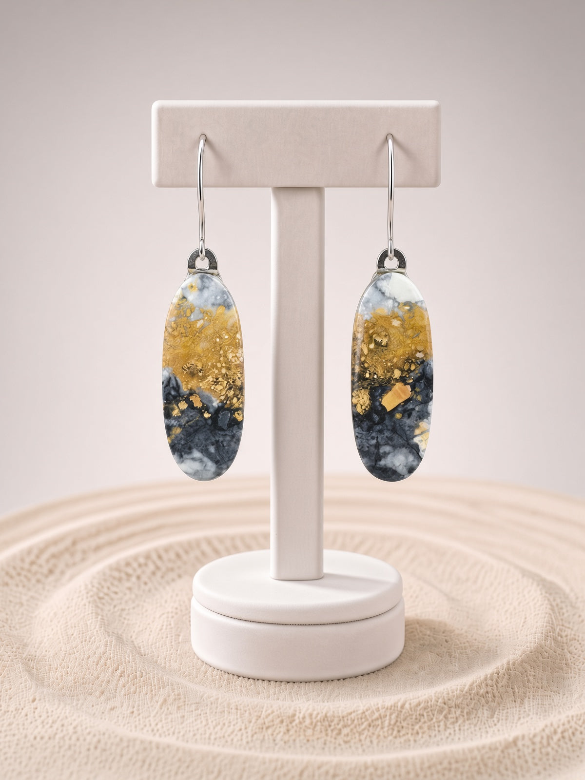 Maligano Jasper French Hook Earrings