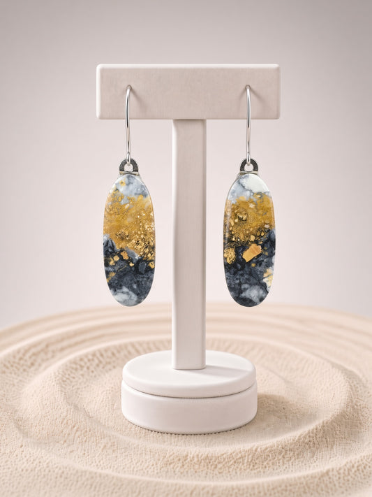 Maligano Jasper French Hook Earrings