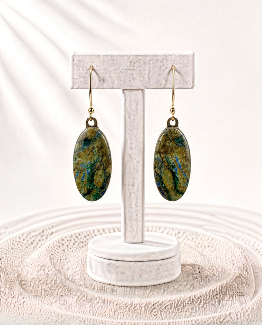 Azurite Malachite Earrings