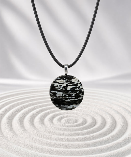 Black Palm Root Pendant Necklace