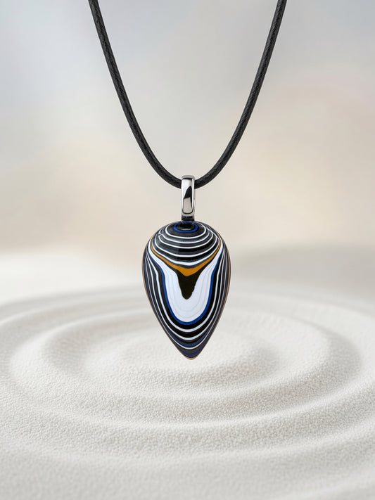Fordite Pendant Necklace