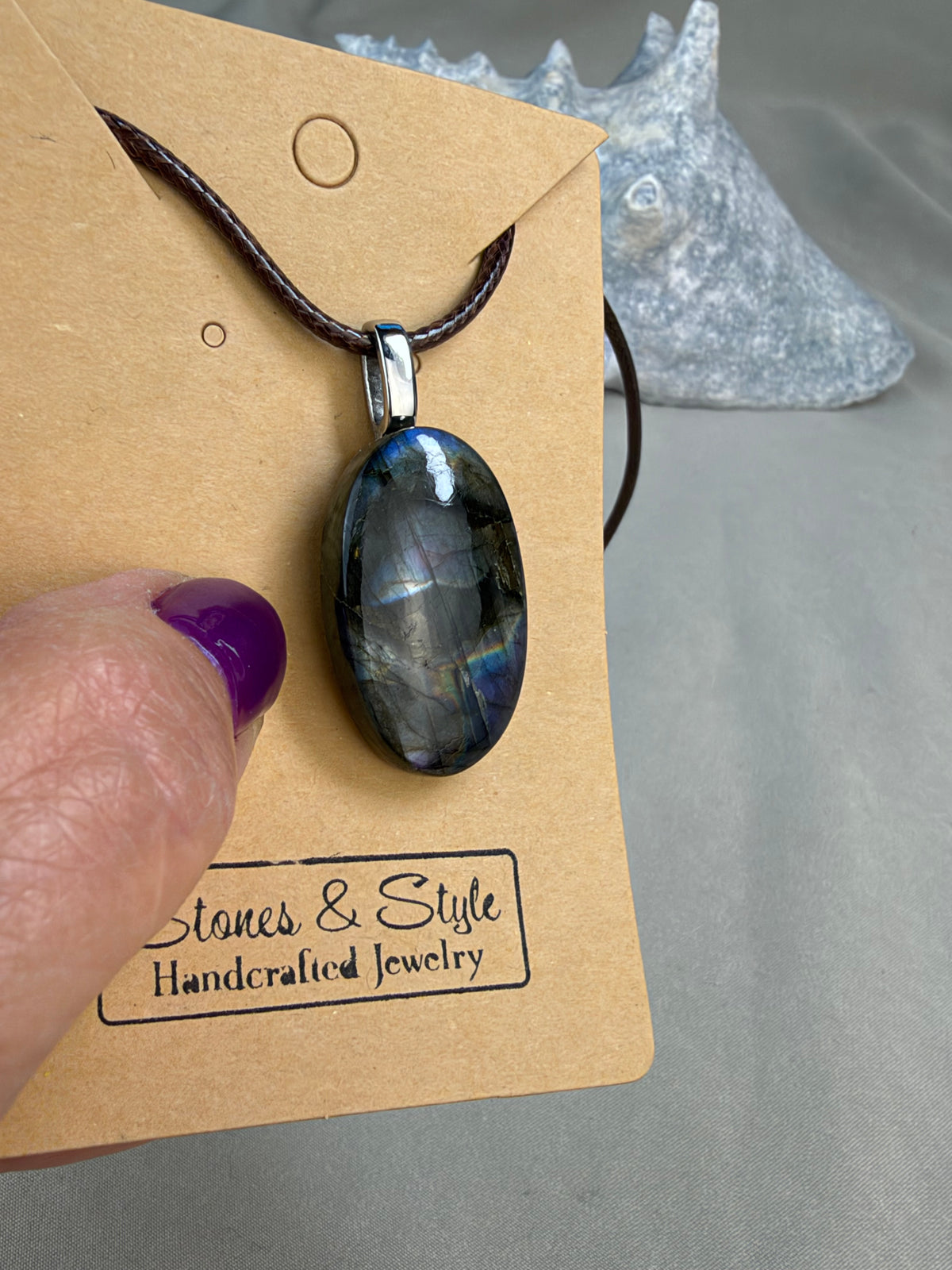 Spectrolite Labradorite Pendant Necklace