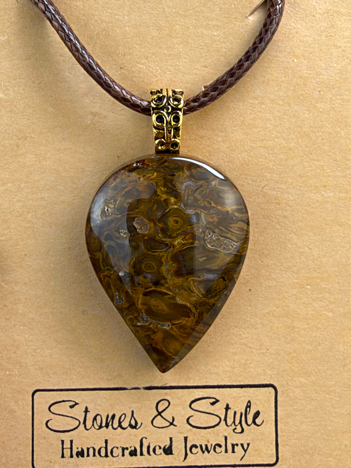 Palm Root Pendant Necklace