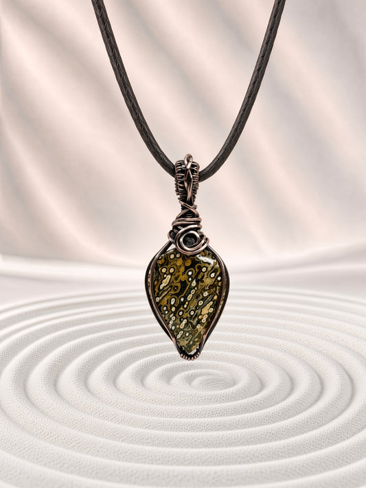 Ocean Jasper Pendant Necklace