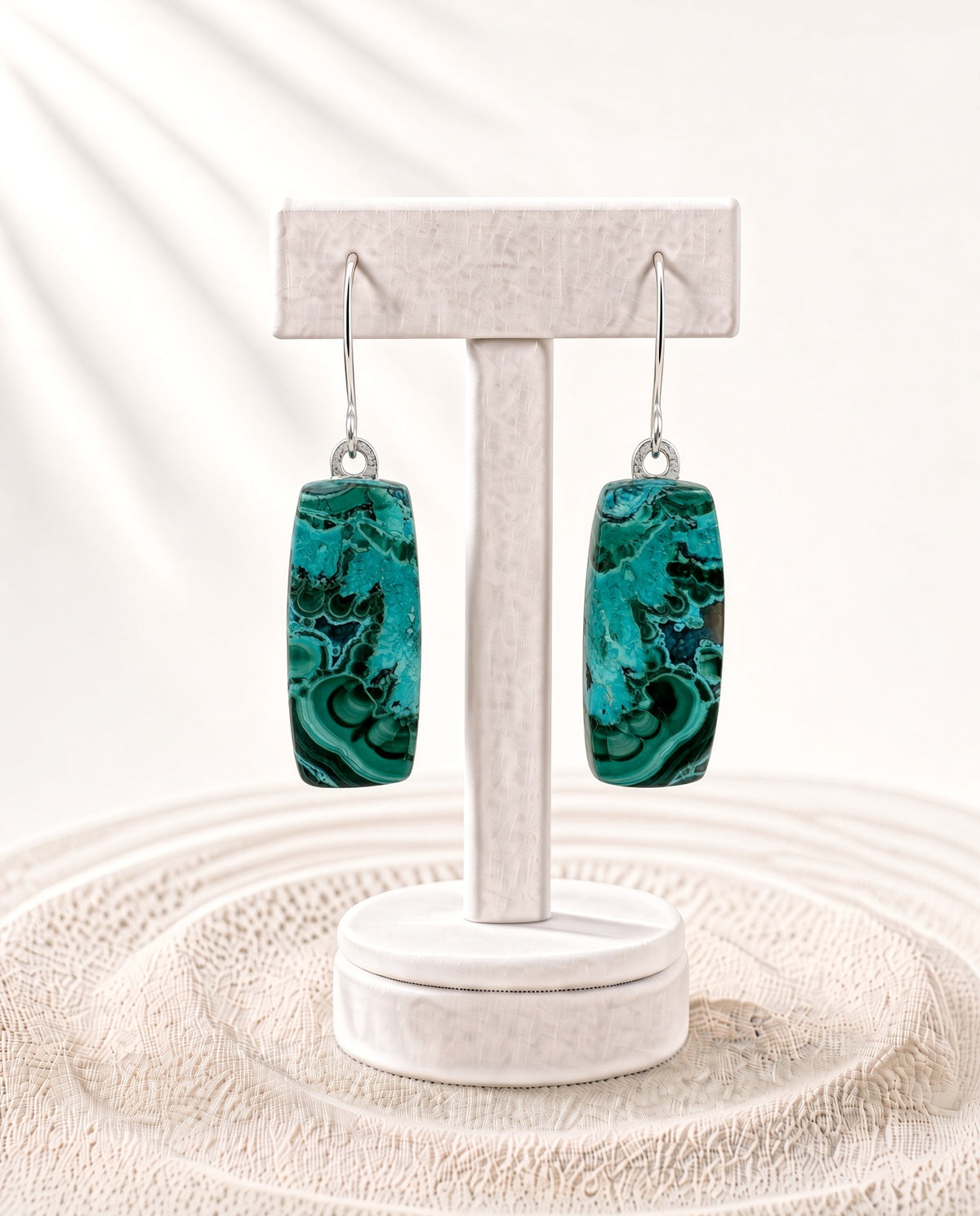 Chrysocolla Malachite Earrings