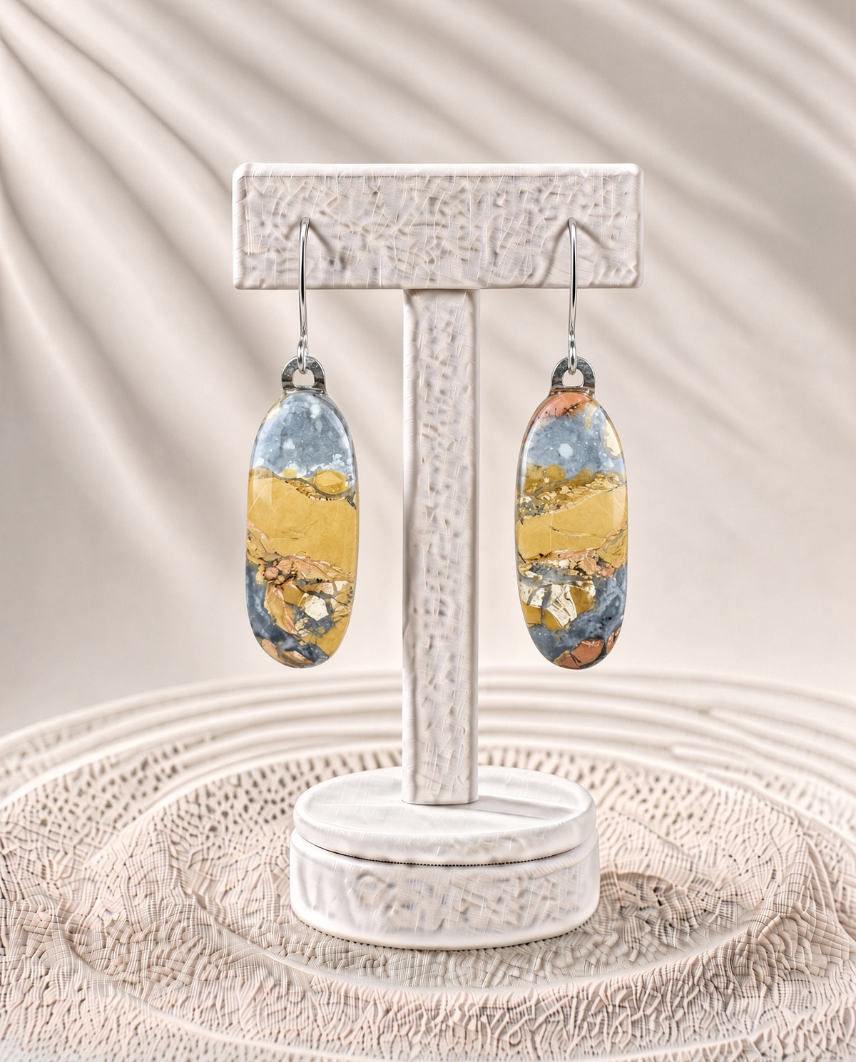 Maligano Jasper French Hook Earrings