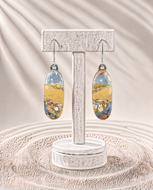 Maligano Jasper French Hook Earrings