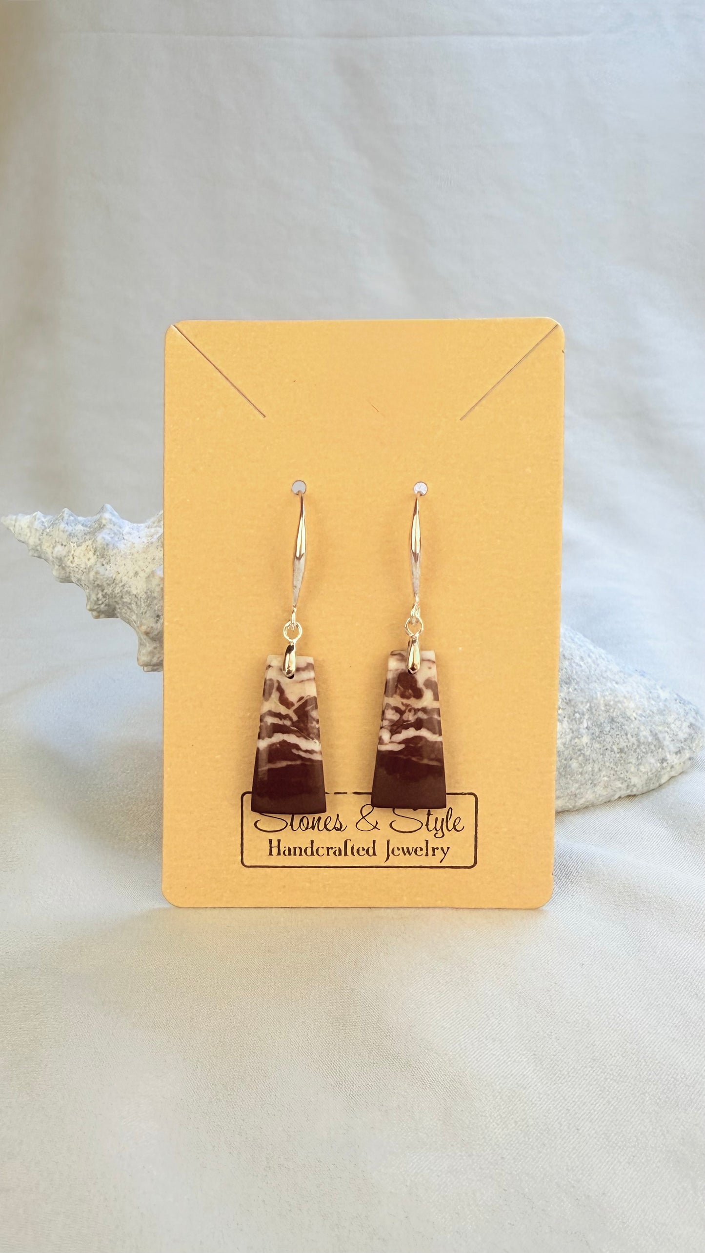 Coffee Mocha Jasper Earrings