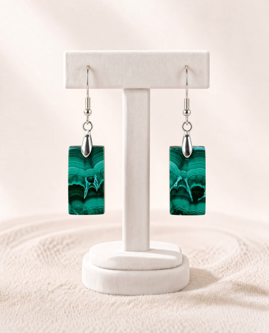 Malachite Earrings