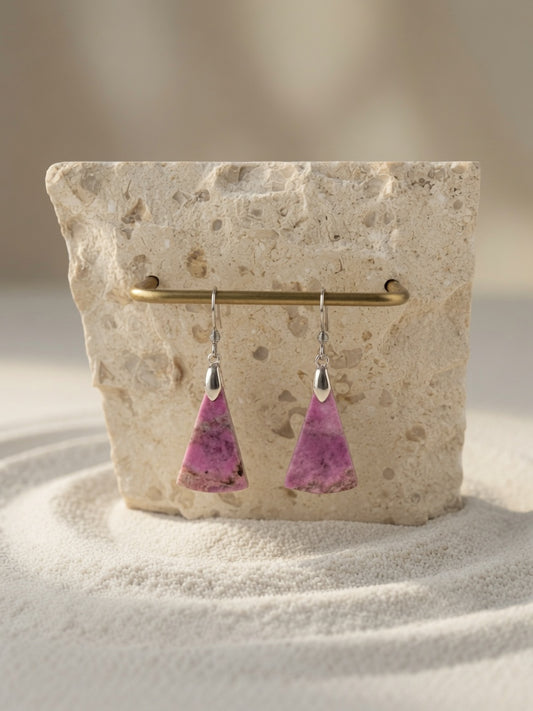 Pink Cobalto Calcite Earrings