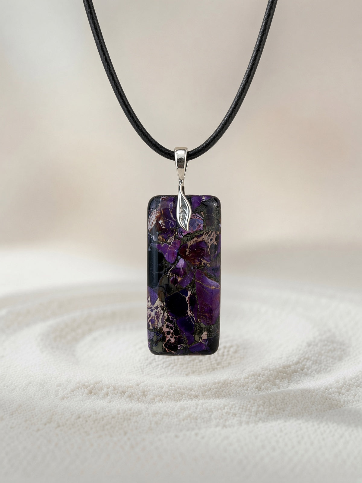 Purple Mojave Pendant Necklace