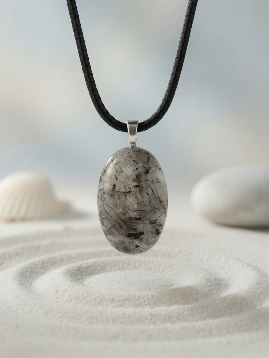 Rutilated Quartz Pendant Necklace