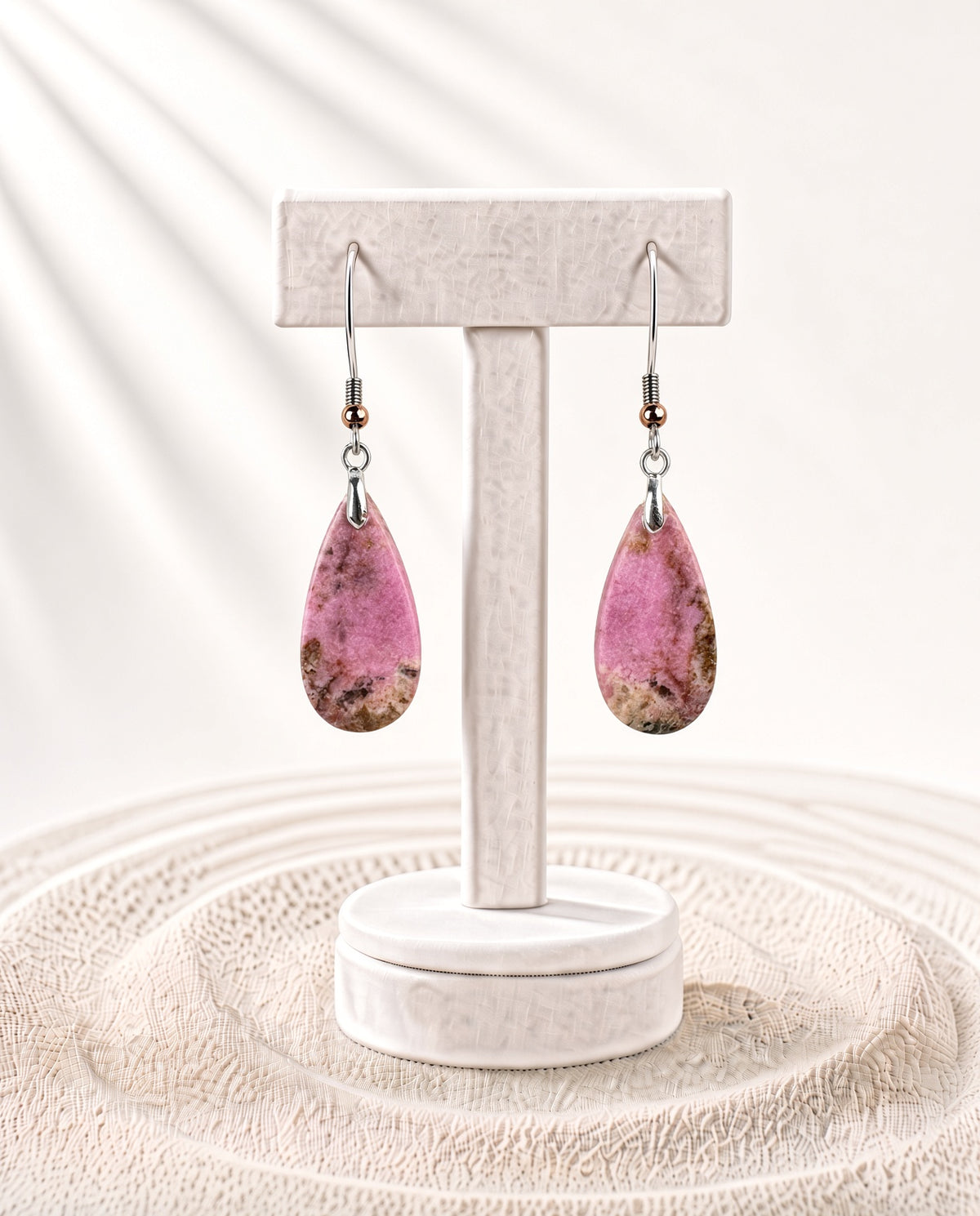 Pink Cobalto Calcite Earrings