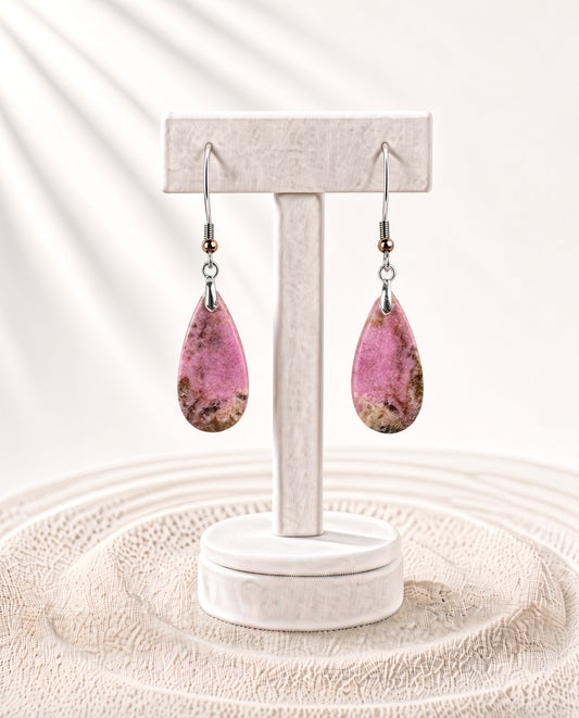 Pink Cobalto Calcite Earrings