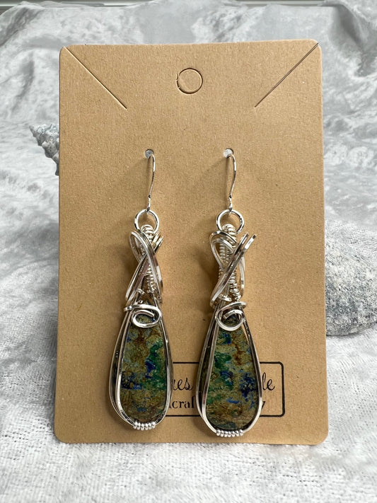 Azurite Malachite Earrings