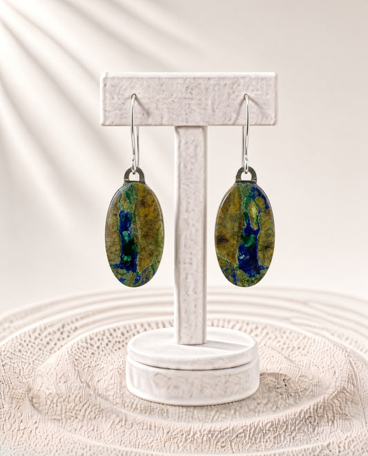 Azurite Malachite Earrings