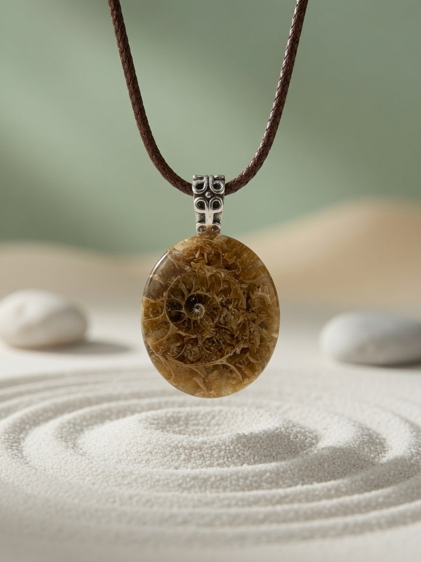 Ammonite Pendant Necklace